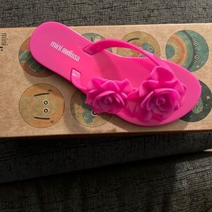 Mini Melissa toddler pink sandel size11 (new)